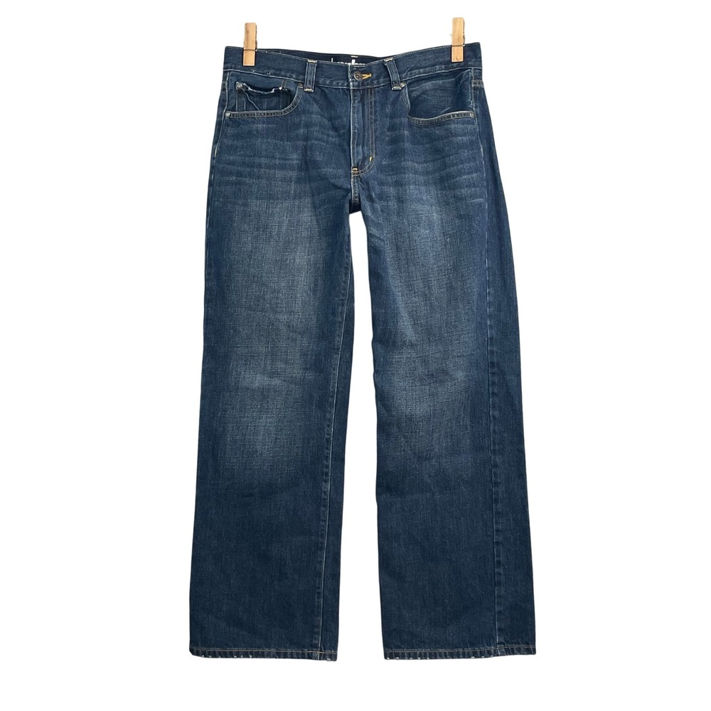 Urban Pipeline Jeans Mens 34x28 Blue Relaxed Straight Leg Denim Skate Academia